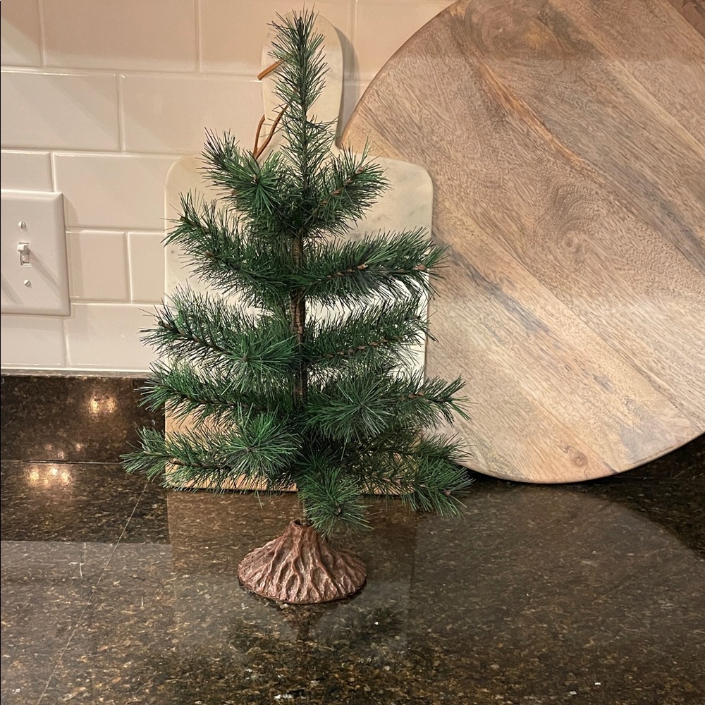 Hallmark 2019 Green Holiday Tabletop Aporox 18.5 inch Tree Decor